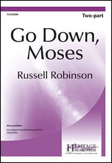 Go Down Moses Two-Part choral sheet music cover